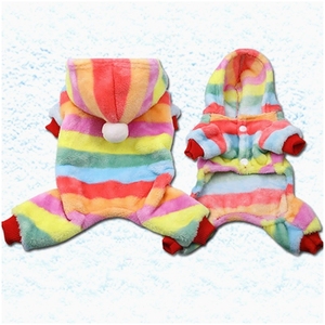 Mono cálido de lana de invierno para perros pequeños, ropa de cachorro con estampado bonito, <span class=keywords><strong>disfraz</strong></span> para Chihuahua Yorkshire Terrier, pijamas para gatitos - Product Image 2