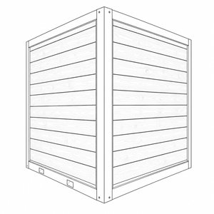 Baño Móvil para Exteriores para 3 Personas, Panel Sándwich Impermeable - Product Image 2