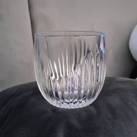 Verre à whisky en cristal de haute qualité 260 ml, fait main, écologique, style américain, durable, réutilisable, léger, transparent