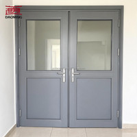 Porte d'entrée antivol en alliage d'aluminium de haute qualité Sunnysky, double vitrage, pour hôpital, bâtiment commercial, centre commercial, utilisation extérieure