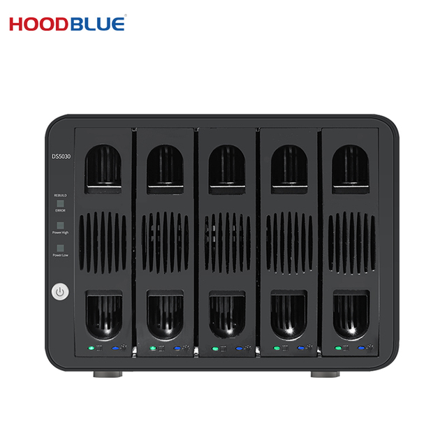 HOODBLUE 2.5/3.5inch SATA Hard Drive Docking Station 5Gbps RAID Hard Disk Cabinet USB3.0 HDD Array Cabinet Desktop Storage