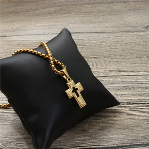 <b>Cross</b> Pendant Necklace Zinc Alloy Unisex Gift Jewelry Hip Hop Style - Product Image 4