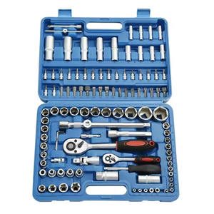 Set Perkakas Mekanik 108 Pcs, Kit Kunci Soket Ratchet CRV 1/4 inci 3/8 inci 1/2 inci dengan Mata Obeng untuk Perawatan Mobil, Perbaikan DIY - Product Image 1