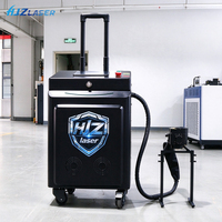 Nouveau modèle de laser à impulsions entièrement fermé noir et bleu pour le métal et le bois