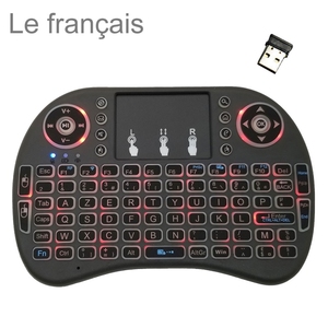 Ngôn ngữ Pháp <span class=keywords><strong>Azerty</strong></span> 92 phím i8 chuột không dây Backlit bàn phím với Touchpad Clavier <span class=keywords><strong>Azerty</strong></span> - Product Image 1