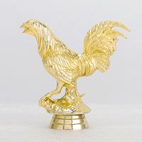 Figurine de Coq Doré en Plastique ABS Générique pour Trophée, Vente en Gros, GZ163