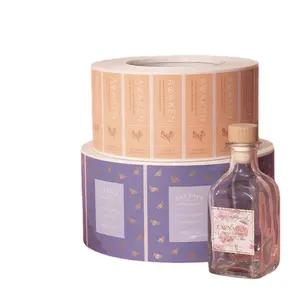 Étiquette autocollante imperméable personnalisée, étiquette d'emballage de bouteille de parfum - Product Image 1