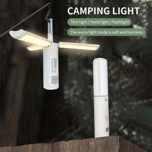 Goldmore Multifuncional LED Camping <span class=keywords><strong>Linterna</strong></span> Luces de neón al aire libre <span class=keywords><strong>Linterna</strong></span> con luz de advertencia Grupo de fuente de alimentación - Product Image 3