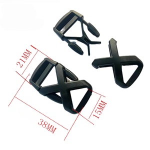 Hebilla de Liberación Rápida con Correa Lateral, Cierre de Cordón, Cinturón Ajustable Doble de Plástico, Hebillas Laterales de Liberación Rápida para Equipaje, Mochila, Correas - Product Image 5