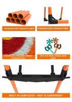 Ensemble de jeu de fléchettes Julyfit avec cible de lancer, en plastique PP TPE, durable, sûr, personnalisable, pour jardin, intérieur, extérieur, sport