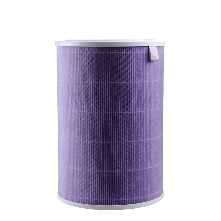 H12 H13 H14 purple hepa air filter activated carbon filtration tubular shape room filter for xiaomi air purifier home appliances