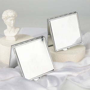 Xách Tay Hai Mặt Mini Gấp Nhỏ Gọn Túi Gương Vuông Du Lịch Trang Điểm Gương Cá Nhân Cho Quà Tặng Đám Cưới Hộp - Product Image 1
