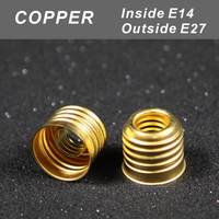 Convertisseur de lampe à LED en gros E27 E40 E14 B22 adaptateur de douille de lampe en laiton cuivre support d'accessoires d'éclairage avec vis de base E