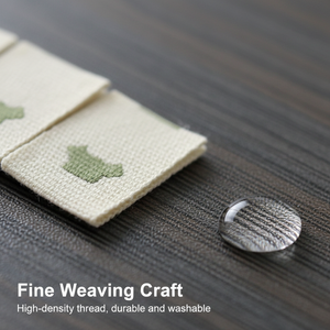 Étiquettes de col imprimées en coton satiné lavable avec bords coupés droit et bords découpés au laser, adaptées aux vêtements et aux chaussures - Product Image 4