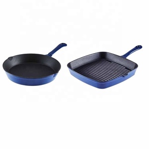 Cocina de Inducción Premium, juego de utensilios de cocina de hierro fundido esmaltado, cazuela con sartén para parrilla, 6 uds. - Product Image 3