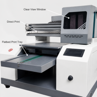 Impresora UV A3 de Cama Plana, Mini Impresora UV con Área de Impresión de 300x420mm, Cabezal de Impresión 4720, USB, AC220V, para Vidrio, Acrílico, Letreros y Regalos