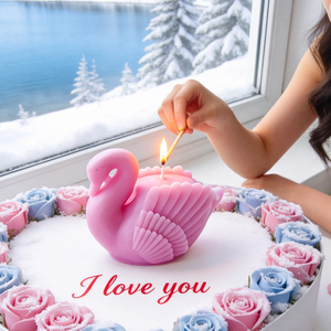 Candela Profumata 3D Swan N-206, Candele di Soia Personalizzate, Candele Aromaterapiche di Lusso, Bomboniere per Matrimoni, Decorazioni per la Casa - Product Image 2