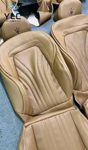 Funda de asiento de coche de cuero de lujo personalizada Original para Maserati Quattroporte nuevo diseño diamante costura Compatible 7 Series <span class=keywords><strong>Crown</strong></span> - Product Image 5