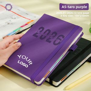 Cuaderno Escolar Personalizado de Lujo A5 Multicolor, Tapa Dura, Cubierta de Cuero de Alta Calidad, Papelería Promocional - Product Image 2