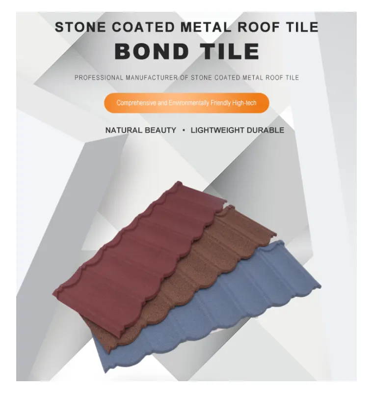 XINGWENJIE Corrugated Stone Coated Steel Stone Coated Roofing Sheet Roof Tile Color Stone Coated Roof Tiles