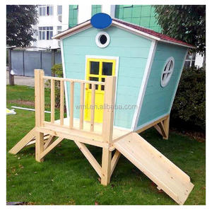 <span class=keywords><strong>Casa</strong></span> de Juegos <span class=keywords><strong>Infantil</strong></span> de <span class=keywords><strong>Madera</strong></span> para Jardín, Impermeable, Ecológica, con Diseño de Fácil Montaje - Product Image 2