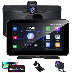 Araba için Kablosuz Carplay Ekran, Geri Görüş Kamerası ve 4K Araç Kamerası ile 7'' Taşınabilir <span class=keywords><strong>Car</strong></span> Play, Apple Carplay ve Android Auto için - Product Image 1