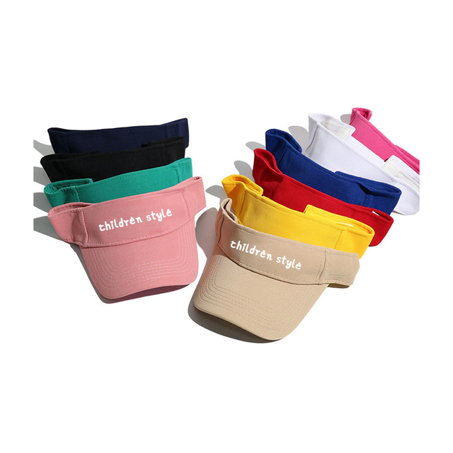 Embroidery Print Sun Visor Hat Uv Protection Riding Beach Hat Women Custom Hat Visor With Logo