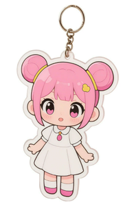 Trong suốt Acrylic Tùy chỉnh hình dạng tự làm hình ảnh hình ảnh khung Keychain đôi bên logo nhựa rõ ràng Keyring cho quà tặng khuyến mãi - Product Image 2