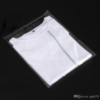 Impression de logo personnalisé, emballage transparent pour vêtements refermable, sac en plastique OPP, sac en polypropylène BOPP transparent avec bande adhésive autocollante