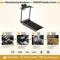 Tapis roulant électrique portable multifonction avec écran LCD pour le sport
