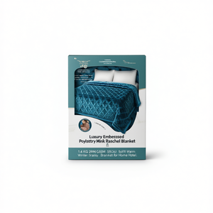 Manta de Visón de Poliéster con Relieve de Lujo, 1.4 KG, 295 GSM, Manta Suave y Cálida para Invierno, para Hogar y Hotel - Product Image 3