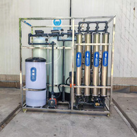 Système de purification d'eau RO 1T/H compact et portable, installation facile pour l'industrie alimentaire et des boissons, production d'eau à petite échelle