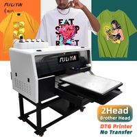 Plotter DTG Automático Comercial Fuliyin F-4050 de 2 Cabezales, Alta Precisión 4800 DPI, 40x50cm, Tinta a Base de Agua para Camisetas 100% Algodón