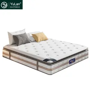 OEM ODM Full King Luxury Pillow Top Latex Memory Foam Hotel Pocket Spring Bed Mattress