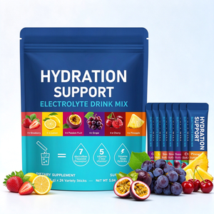 Sobres de Polvo Electrolítico Sin Azúcar para Hidratación Rápida <span class=keywords><strong>y</strong></span> Apoyo Energético, OEM ODM, Marca Privada, 20 Sobres - Product Image 1