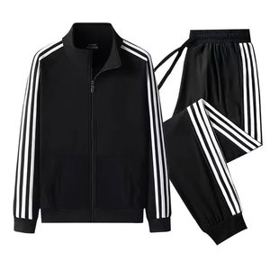 Completo Sportivo Primaverile e Autunnale da Uomo, <span class=keywords><strong>Tuta</strong></span> alla Moda a Maniche Lunghe in Due Pezzi, 100% Poliestere, <span class=keywords><strong>Leggings</strong></span> Sottili - Product Image 1