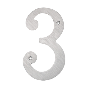 أرقام تسجيل حروف باب منزل لاصقة مخصصة من الفولاذ المقاوم للصدأ - Product Image 1