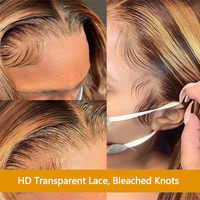 Perruque Lace Frontale HD en Cheveux Humains, Couleur Mèches, Ondulation Body Wave, Cheveux Péruviens Bruts, Perruques Bob Courtes Entièrement en Dentelle, Vente en Gros