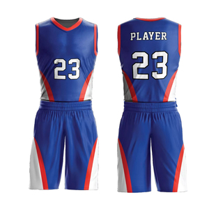 Conjunto de Uniforme de Baloncesto de Última Tendencia, Transpirable, 100% Poliéster, Anti-UV, Personalizado con el Logotipo del Equipo, Pantalones Cortos y Camiseta, Tallas Grandes - Product Image 1