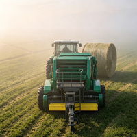 Fabricant Professionnel ZIZHU 9YG-2.23 Presse à balles de foin automatique Largeur de chambre 1250 mm Emballage en filet Haute Productivité pour ensilage