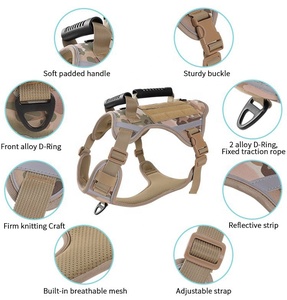 Harnais de sécurité tactique respirant et confortable de taille L, camouflage, durable, pour l'entraînement des chiens de compagnie - Product Image 1