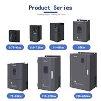 Convertisseur de fréquence VFD triphasé 380V à commande vectorielle pour moteur-pompe, puissances 4 kW, 5,5 kW, 7,5 kW et 11kW