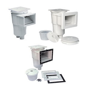 Skimmer Comercial para Piscinas de Alto Flujo, Skimmer de Plástico para Piscinas con Cesta Extra Grande, Puertos de Succión Dobles para Alta Capacidad - Product Image 1