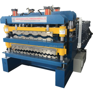 Sac metal çatı çift katmanlı rulo şekillendirme makinesi - Product Image 1