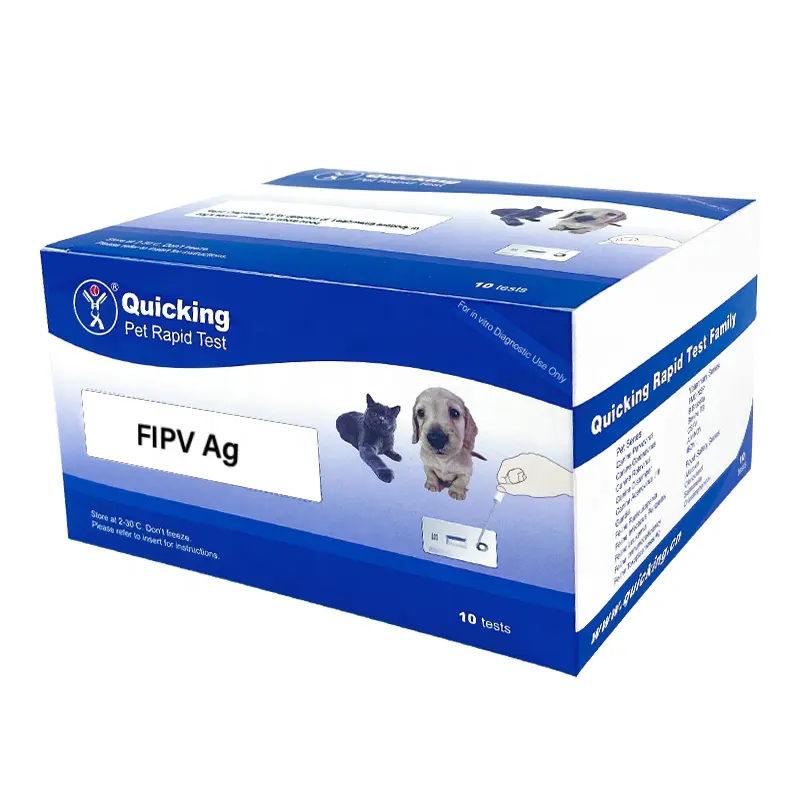 FIPV 항원 (FIP ag) 급속한 시험 동물 질병 진단 시험 장비/고양이 감염성 복막염 bliss
