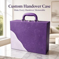 Caja de Regalo, Caja para Llaves, Caja de Archivo de PU Personalizable con Logotipo, Fabricada en Yiwu, Servicio Profesional de Personalización para Inmobiliarias