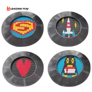 <span class=keywords><strong>Trampoline</strong></span> d'extérieur sans filet de sécurité <span class=keywords><strong>Trampoline</strong></span> sautant enterré dans le sol pour parc public - Product Image 3