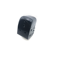 Adaptor Charger Perjalanan 3-in-1 Terbaru, Ringkas, Kontrol Sensor Sentuh, 2 Soket USB Tipe-C, Daya Keluaran 20W, AC DC, Tiga Colokan UK