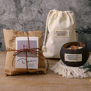 Cuencos de cáscara de <span class=keywords><strong>coco</strong></span> de lujo con vela perfumada para la graduación de Navidad Día del Padre-Día de San Valentín Caja de regalo de <span class=keywords><strong>coco</strong></span> - Product Image 6