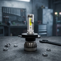 Ampoules de phares LED en gros d'usine ultra lumineuses H4 H7 H1 H3 9005 9006 H8 H16 H13 9004 9007